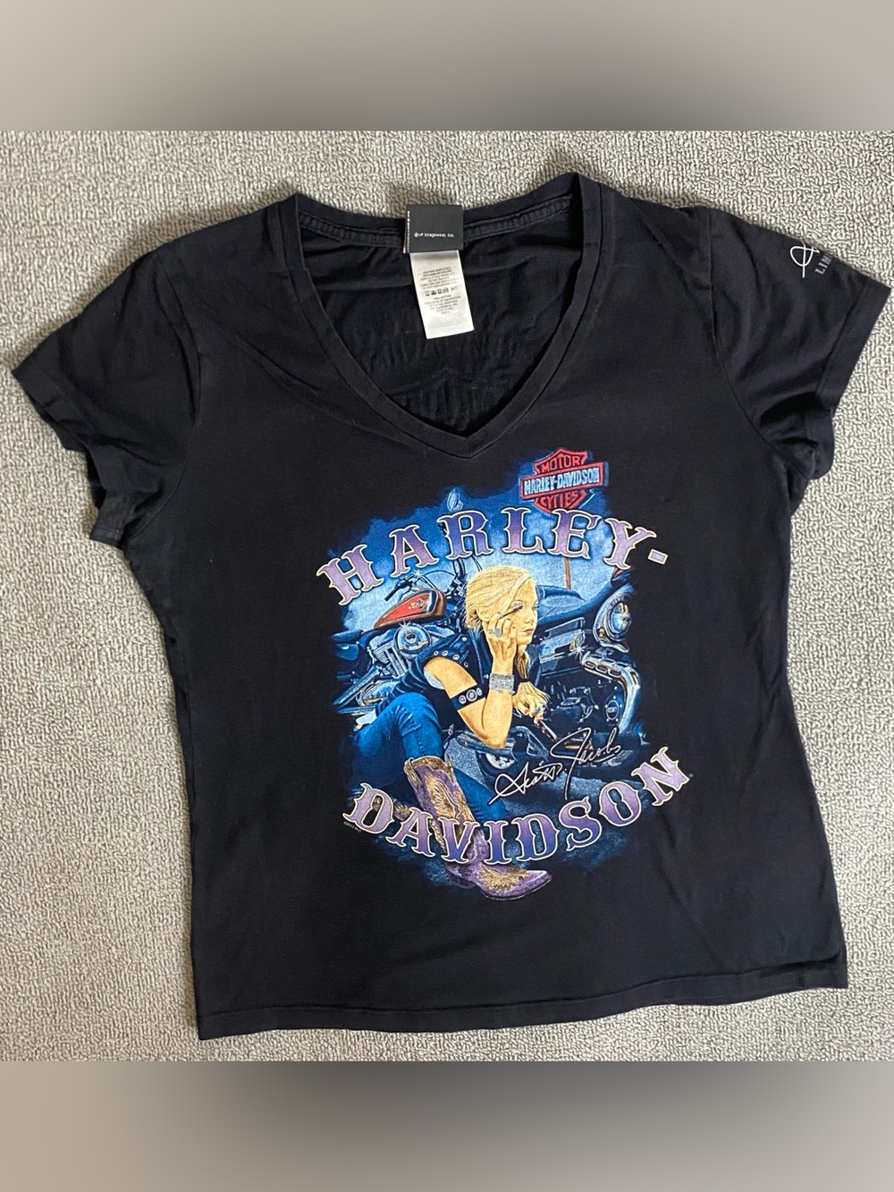Harley-Davidson Limited Edition San Diego Graphic V-Neck Tee- Moto Bikercore